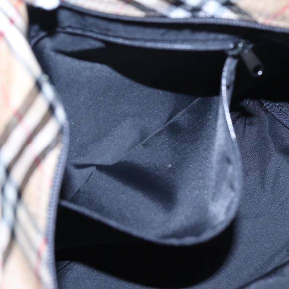 Burberrys Nova Check Blue Label Tote Bag Nylon Navy Auth fm3650 - Picture 12 of 16